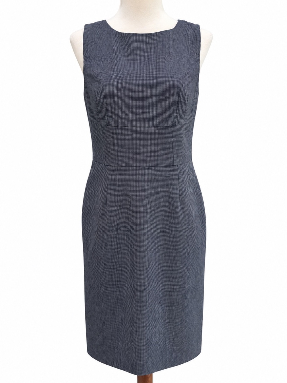 Ann Taylor Sleeveless Sheath Dress Houndstooth Office Work Petite 6